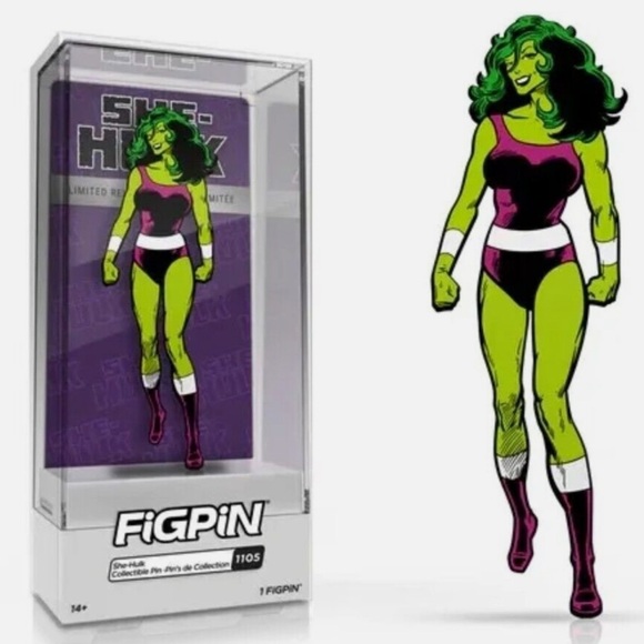 NWT. FIGPIN Disney Parks 2023 Marvel She Hulk #1105 LE Figpin Pin - Picture 1 of 6